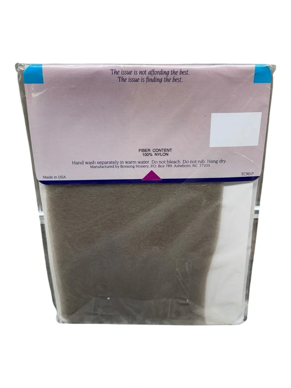 Vintage Town & Country Ultra Sheer Pantyhose 100% Nylon  Tall Smoke